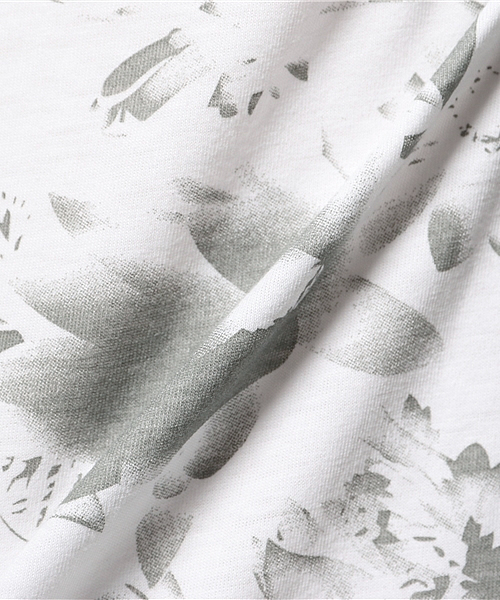 VENCEEXCHANGE(ヴァンスエクスチェンジ)の「単色総花柄Tシャツ (Tシャツ/カットソー・メンズ・オフホワイト/グレー・SMALL/LARGE/MEDIUM)」の9枚目の写真