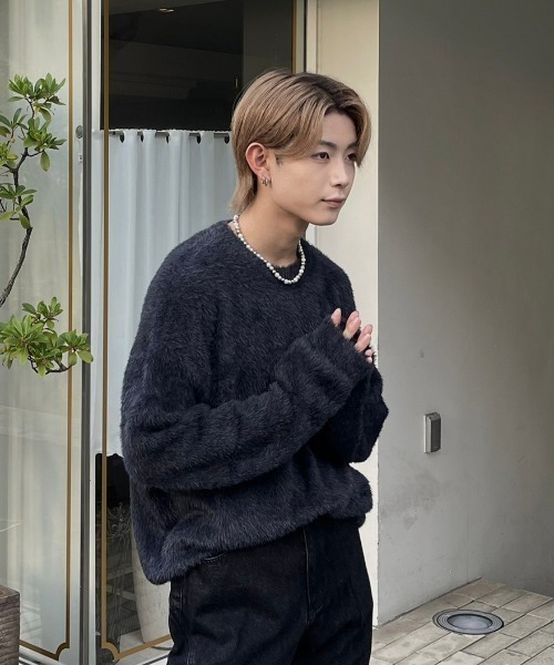 Chikashitsu +(チカシツプラス)の「ストリートファッション Chikashitsu + チカシツプラス multi pearl necklace チェーンネックレス ネックレス 太い パールネックレス(ネックレス・メンズ・シルバー・ONE SIZE)」の5枚目の写真