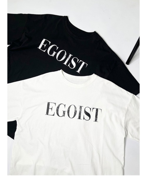 EGOIST(エゴイスト)の「擦れロゴユニセックスTシャツ(Tシャツ/カットソー・レディース・ホワイト/ブラック・FREE)」の19枚目の写真