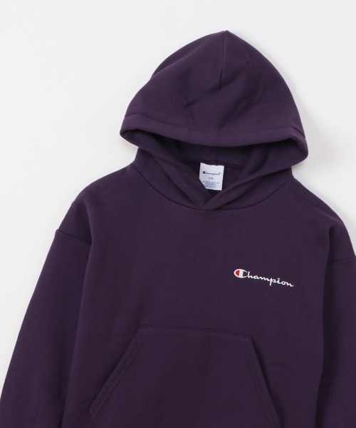 Champion（チャンピオン）の「【Champion/チャンピオン】キッズ ベーシック フーデッドスウェットシャツ（パーカー・キッズ・ネイビー/ダークグリーン/グレー/オートミール/ブラック/バーガンディー・160/150/140/110/120/100/130）」の10枚目の写真