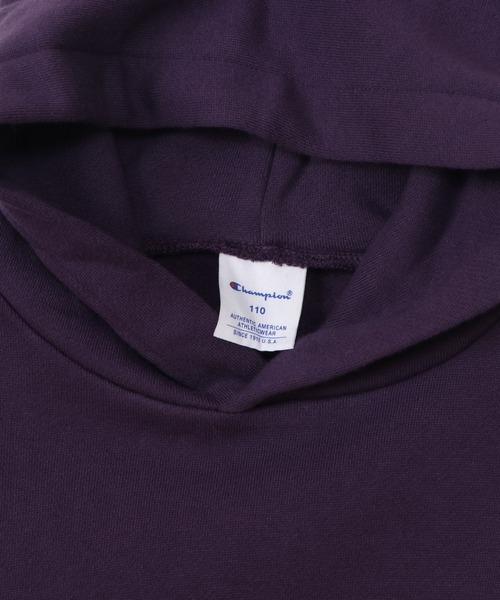 Champion（チャンピオン）の「【Champion/チャンピオン】キッズ ベーシック フーデッドスウェットシャツ（パーカー・キッズ・ネイビー/ダークグリーン/グレー/オートミール/ブラック/バーガンディー・160/150/140/110/120/100/130）」の11枚目の写真