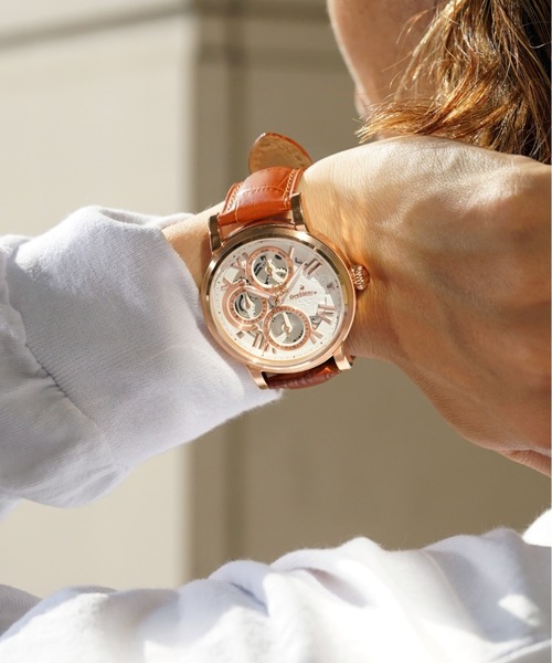 Orobianco（オロビアンコ）の「【OROBIANCO】オロビアンコ オラクラシカ マルチファンクション クォーツ メンズ（アナログ腕時計・メンズ・ピンクゴールド/ブラック・FREE）」の5枚目の写真