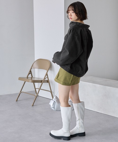 MONO-MART（モノマート）の「ヴィンテージメイクデニムジャケット（デニムジャケット・メンズ・インディゴブルー/ブラック/ライトグレー/サックスブルー/ブラック系その他/グレー・M/L）」の10枚目の写真