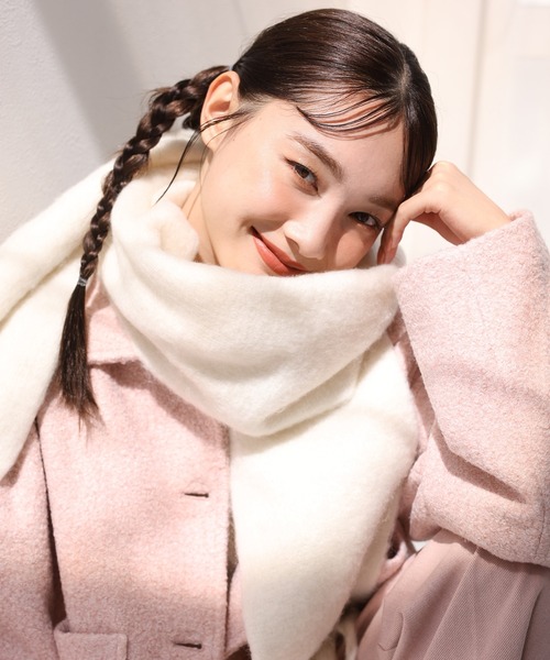 one after another NICE CLAUP（ワンアフターアナザーナイスクラップ）の「ブークレジャケット/セットアップアイテムあり（その他アウター・レディース・アイボリー/ミント/ピンク・FREE）」の14枚目の写真