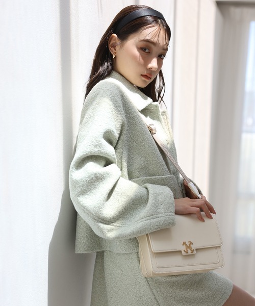 one after another NICE CLAUP（ワンアフターアナザーナイスクラップ）の「ブークレジャケット/セットアップアイテムあり（その他アウター・レディース・アイボリー/ミント/ピンク・FREE）」の18枚目の写真