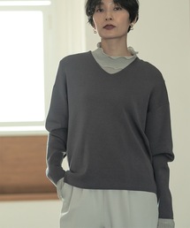 OPAQUE.CLIP | ≪エマール検証済≫シルキーウールMIX Vネックニット【洗濯機洗い可】(ニット/セーター)
