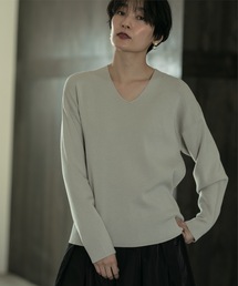 OPAQUE.CLIP | ≪エマール検証済≫シルキーウールMIX Vネックニット【洗濯機洗い可】(ニット/セーター)