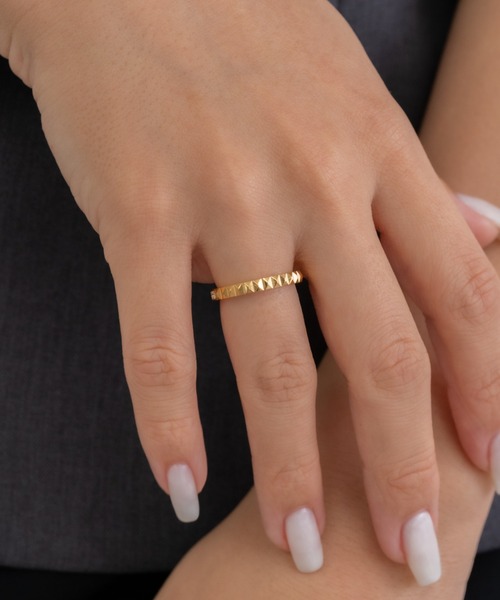 ebine（エビネ）の「金属アレルギー対応 サージカルステンレス　3way Studs Zirconia Ring（リング・レディース・ゴールド/ピンクゴールド/シルバー・16号/13号/11号/9号）」の3枚目の写真