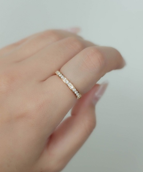 ebine（エビネ）の「金属アレルギー対応 サージカルステンレス　3way Studs Zirconia Ring（リング・レディース・ゴールド/ピンクゴールド/シルバー・16号/13号/11号/9号）」の4枚目の写真