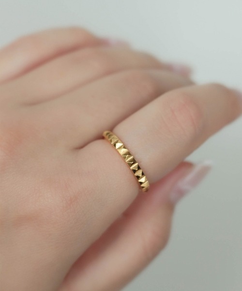 ebine（エビネ）の「金属アレルギー対応 サージカルステンレス　3way Studs Zirconia Ring（リング・レディース・ゴールド/ピンクゴールド/シルバー・16号/13号/11号/9号）」の5枚目の写真