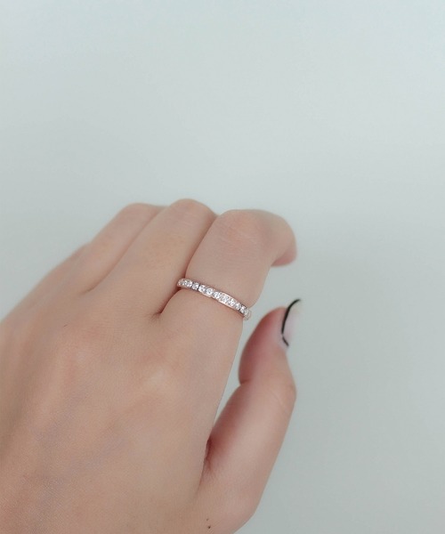 ebine（エビネ）の「金属アレルギー対応 サージカルステンレス　3way Studs Zirconia Ring（リング・レディース・ゴールド/ピンクゴールド/シルバー・16号/13号/11号/9号）」の7枚目の写真