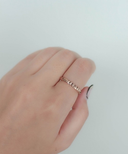 ebine（エビネ）の「金属アレルギー対応 サージカルステンレス　3way Studs Zirconia Ring（リング・レディース・ゴールド/ピンクゴールド/シルバー・16号/13号/11号/9号）」の8枚目の写真