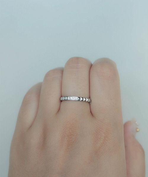 ebine（エビネ）の「金属アレルギー対応 サージカルステンレス　3way Studs Zirconia Ring（リング・レディース・ゴールド/ピンクゴールド/シルバー・16号/13号/11号/9号）」の10枚目の写真