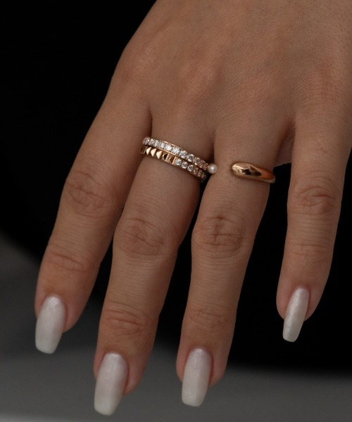 ebine（エビネ）の「金属アレルギー対応 サージカルステンレス　3way Studs Zirconia Ring（リング・レディース・ゴールド/ピンクゴールド/シルバー・16号/13号/11号/9号）」の18枚目の写真