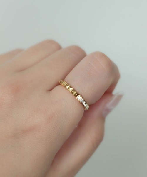 ebine（エビネ）の「金属アレルギー対応 サージカルステンレス　3way Studs Zirconia Ring（リング・レディース・ゴールド/ピンクゴールド/シルバー・16号/13号/11号/9号）」の20枚目の写真