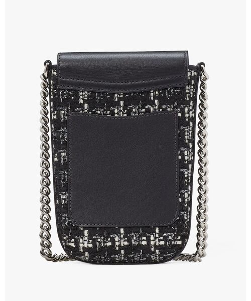 kate spade new york（ケイトスペード ニューヨーク）の「ステッフィー ツイード フォン クロスボディ（スマホケース/カバー・レディース・ブラック・ONESIZE）」の5枚目の写真