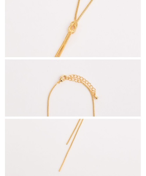 Re:EDIT（リエディ）の「ノットロングネックレス（ネックレス・レディース・シルバー/ゴールド・FREE）」の5枚目の写真