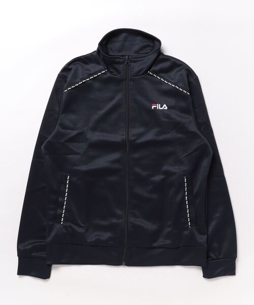 FILA(フィラ)の「【FILA:フィラ】トラックジャケット レディース ブルゾン スタンドネック ブリスタートラックジャケット ジャージ(ブルゾン・レディース・ネイビー/チャコールグレー/ピンク/オフホワイト/ブラック・MEDIUM/LARGE/X-LARGE)」の9枚目の写真