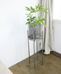 SPICE OF LIFE | コンテンポ アイアンスタンド付きパンチングメタルポット Lサイズ(フラワーベース)