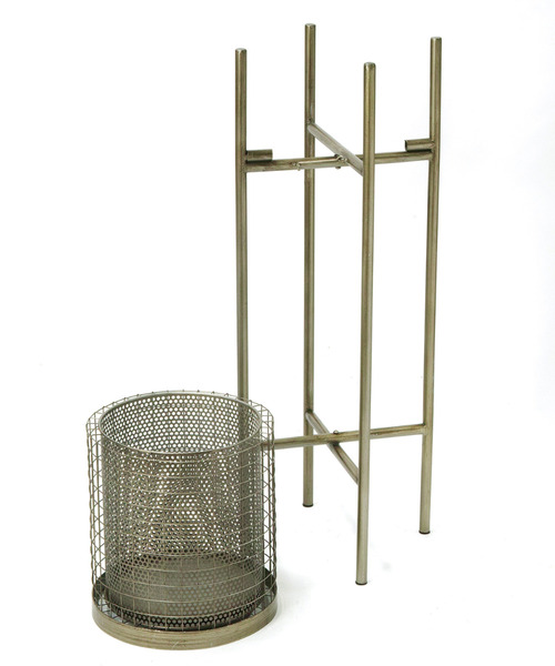 SPICE OF LIFE（スパイス オブ ライフ）の「コンテンポ アイアンスタンド付きパンチングメタルポット Lサイズ（フラワーベース・レディース・ゴールド系・ONE SIZE）」の4枚目の写真