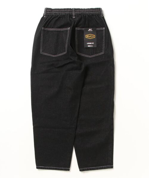 RVCA(ルーカ)の「RVCA メンズ 24/7 DENIM デニムパンツ【2023年秋冬モデル】/ルーカワイドバルーンシルエットデニムパンツ(デニムパンツ・メンズ・ブルー/ブラック・MEDIUM/SMALL/LARGE/X-LARGE)」の3枚目の写真