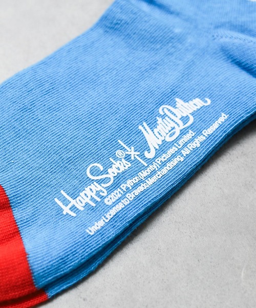 Happy Socks(ハッピーソックス)の「/HAPPY SOCKS/キャッチーデザインソックス(ソックス/靴下・メンズ・ブルー・SMALL/MEDIUM)」の2枚目の写真