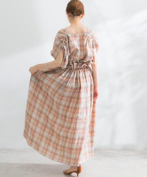 URBAN RESEARCH ROSSO WOMEN(アーバンリサーチ ロッソ)の「POSTELEGANT LINEN CHECKSKIRT(スカート・レディース・ベージュ系その他・SMALL)」の6枚目の写真