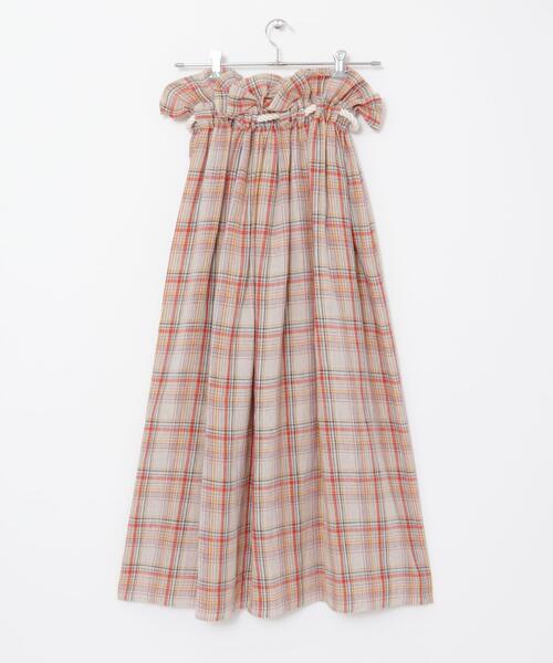 URBAN RESEARCH ROSSO WOMEN(アーバンリサーチ ロッソ)の「POSTELEGANT LINEN CHECKSKIRT(スカート・レディース・ベージュ系その他・SMALL)」の8枚目の写真