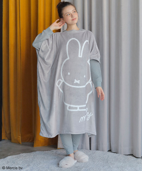 限定おやすミッフィーちゃんパジャマXLグレー×アイボリー おやすミッフィーちゃんパジャマ（グレー×アイボリー）XL