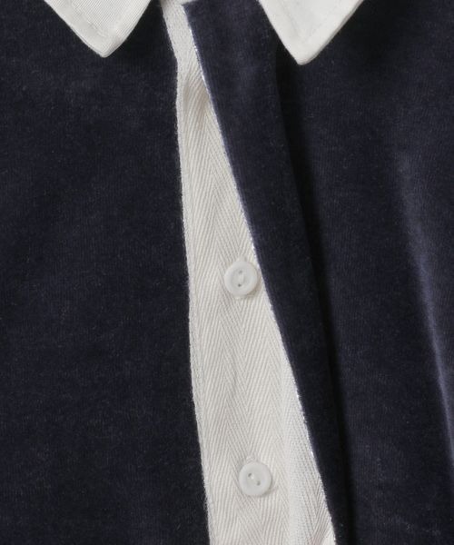 JEANASIS(ジーナシス)の「ベロアポロカラープルオーバー/985348(Tシャツ/カットソー・レディース・ネイビー/ブラウン/ブラック・FREE)」の13枚目の写真