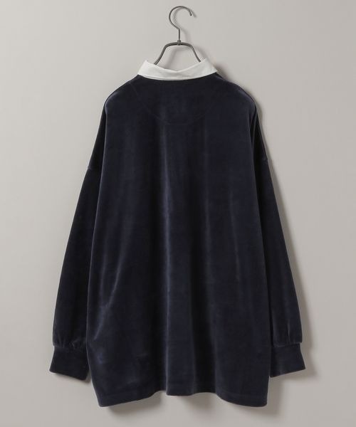 JEANASIS(ジーナシス)の「ベロアポロカラープルオーバー/985348(Tシャツ/カットソー・レディース・ネイビー/ブラウン/ブラック・FREE)」の7枚目の写真