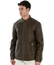 Guess | Pu Leather Washed Jacket(ブルゾン)
