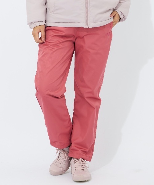 FILA(フィラ)の「【FILA:フィラ】ストレートパンツ レディース ライトリップトリコット ロングパンツ フリース 保温(その他パンツ・レディース・ブラック/チャコールグレー/ネイビー/ピンク/ブラック×ブラック/ダークベージュ・MEDIUM/X-LARGE/LARGE)」の6枚目の写真