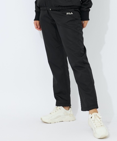 FILA(フィラ)の「【FILA:フィラ】ストレートパンツ レディース ライトリップトリコット ロングパンツ フリース 保温(その他パンツ・レディース・ブラック/チャコールグレー/ネイビー/ピンク/ブラック×ブラック/ダークベージュ・MEDIUM/X-LARGE/LARGE)」の9枚目の写真