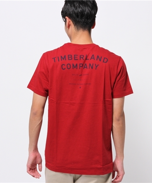 Timberland（ティンバーランド）の「半袖　ケネベックリバー　バックグラフィック　ティーシャツ（Tシャツ/カットソー・メンズ・レッド/ライトブルー/ネイビー/ホワイト/レッド系その他/ライトグリーン/グレー・X-SMALL/XX-LARGE/X-LARGE/MEDIUM/SMALL/LARGE）」の10枚目の写真