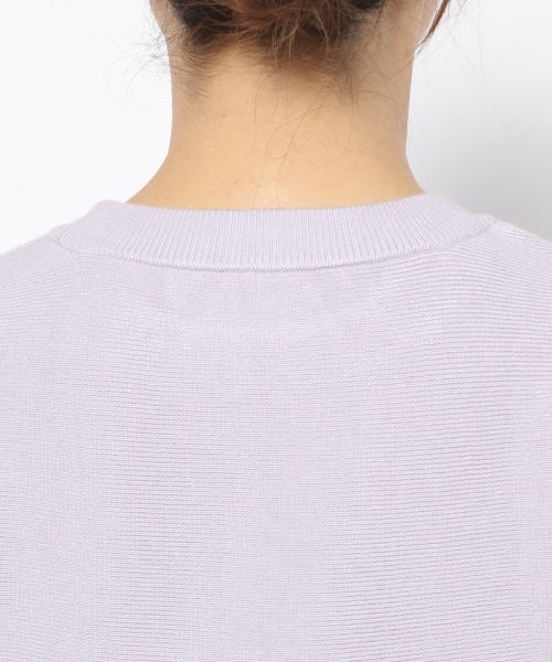 mysty woman（ミスティウーマン）の「ペプラムチュニックプルオーバー　990904（ニット/セーター・レディース・ライトベージュ/パープル/オフホワイト/ライトグリーン・FREE）」の18枚目の写真