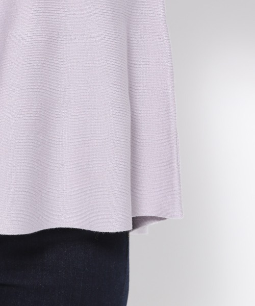 mysty woman（ミスティウーマン）の「ペプラムチュニックプルオーバー　990904（ニット/セーター・レディース・ライトベージュ/パープル/オフホワイト/ライトグリーン・FREE）」の21枚目の写真