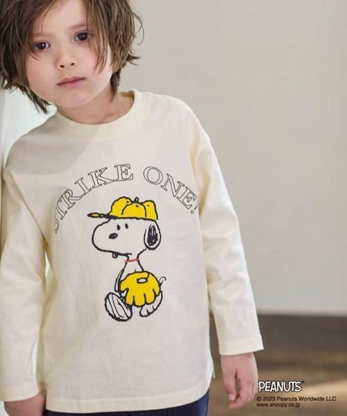 n.o.u.s（ノウズ）の「n.o.u.s ＰＥＡＮＵＴＳ長袖Ｔシャツ（Tシャツ/カットソー・キッズ・オフホワイト/クリーム・80ｃｍ/120cm/100cm/130cm/140cm/110cm/90cm）」の2枚目の写真