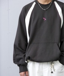 ARCH by ROARINGWILD（アーチバイロアリングワールド）の「【ARCH by ROARINGWILD】STITCH PATCHWORK SWEATERSHIRT / 【アーチ】ステッチパッチワークスウェットシャツ トレーナー（スウェット）」