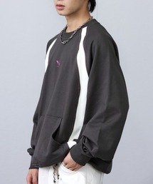 ARCH by ROARINGWILD（アーチバイロアリングワールド）の「【ARCH by ROARINGWILD】STITCH PATCHWORK SWEATERSHIRT / 【アーチ】ステッチパッチワークスウェットシャツ トレーナー（スウェット）」