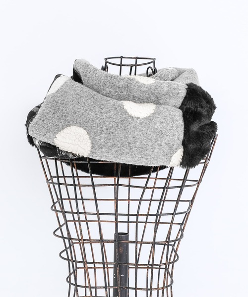 osharewalker（オシャレウォーカー）の「【廃盤】『ミックス柄スヌード』（ネックウォーマー/スヌード・レディース・ブラック・FREE）」の9枚目の写真