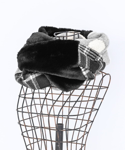 osharewalker（オシャレウォーカー）の「【廃盤】『ミックス柄スヌード』（ネックウォーマー/スヌード・レディース・ブラック・FREE）」の11枚目の写真