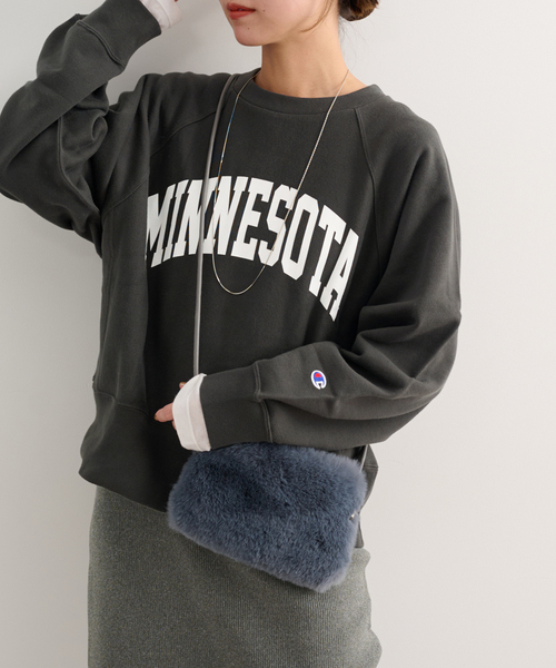 Champion（チャンピオン）の「別注【Champion/チャンピオン】*RELUME C/N SWEAT：スウェット（スウェット・レディース・ホワイト/グリーン/ホワイト×ホワイト/ブラック系その他・MEDIUM）」の9枚目の写真