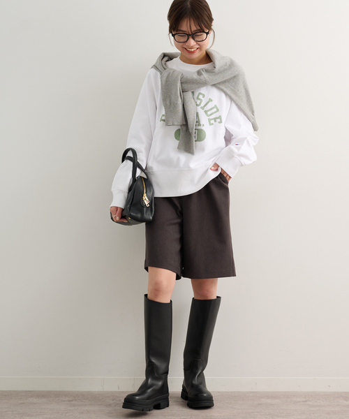 Champion（チャンピオン）の「別注【Champion/チャンピオン】*RELUME C/N SWEAT：スウェット（スウェット・レディース・ホワイト/グリーン/ホワイト×ホワイト/ブラック系その他・MEDIUM）」の14枚目の写真