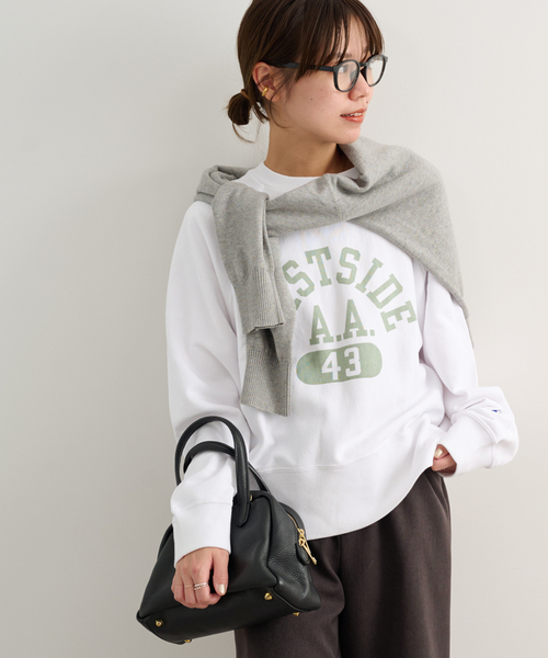 Champion（チャンピオン）の「別注【Champion/チャンピオン】*RELUME C/N SWEAT：スウェット（スウェット・レディース・ホワイト/グリーン/ホワイト×ホワイト/ブラック系その他・MEDIUM）」の19枚目の写真