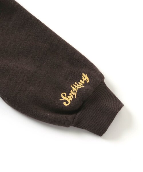 BREEZE（ブリーズ）の「【裏起毛】あったか柄切替フーディー（パーカー・キッズ・キャメル/オフホワイト・120/110/90/140/100/80/130）」の11枚目の写真