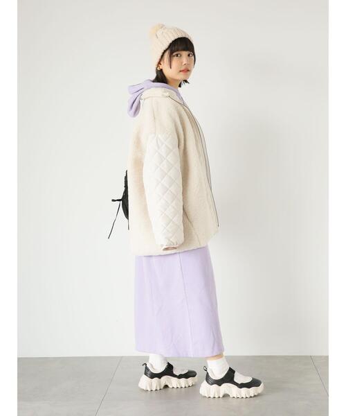 ehka sopo（エヘカソポ）の「ポンポン付ニットキャップ（ハット・レディース・チャコールグレー/レッド/キナリ・F）」の20枚目の写真