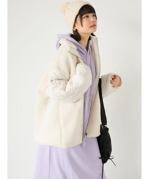 ehka sopo（エヘカソポ）の「ポンポン付ニットキャップ（ハット・レディース・チャコールグレー/レッド/キナリ・F）」の12枚目の写真