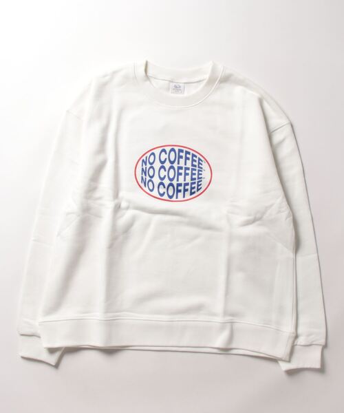 FRUIT OF THE LOOM(フルーツオブザルーム)の「NO COFFEE FTL logo sweat② / コラボ / スウェット / 長袖 / カジュアル / フロント / プリント / ワンポイント / ユニセックス(スウェット・メンズ・ブラック/グレー/ホワイト・M/L/XL)」の9枚目の写真