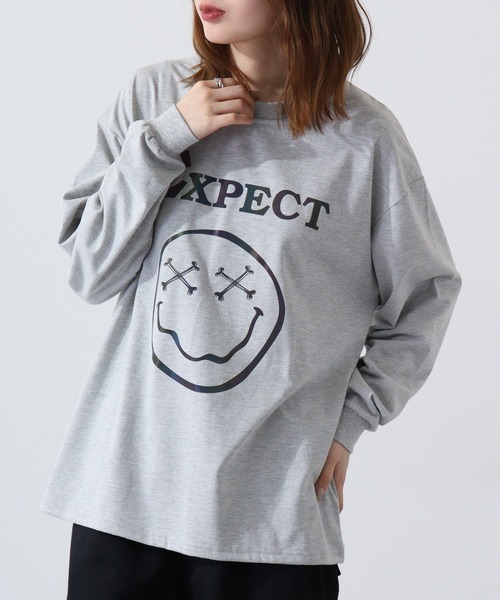FUNALIVE(ファンアライブ)の「反射転写プリント ヘビーウェイト L/S Tシャツ(Tシャツ/カットソー・メンズ・グレー/ブラック系/オフホワイト/ブラック/ホワイト系/ミント/ネイビー/ラベンダー・XL/L/M)」の6枚目の写真